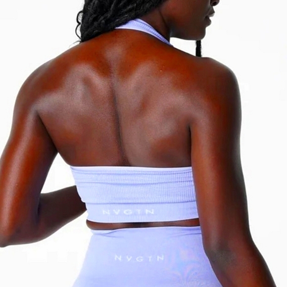 NVGTN Limitless Ribbed Seamless Halter Bra - Picture 3 of 9